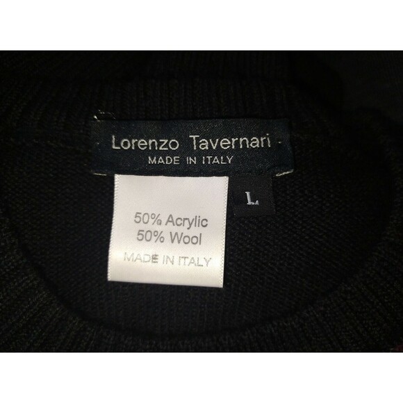 Vintage L.Tavernari Sweater coogi tundra Style Red Italy Christmas Cosby Large L - Picture 4 of 6